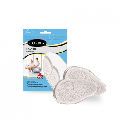 Полустельки гелевые CORBBY  Half Gel, безразмерные.