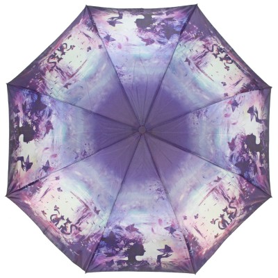 RAINDROPS зонт женский кошки, 3 сложения, суперавтомат, сатин, купол 96 см. 23834-01