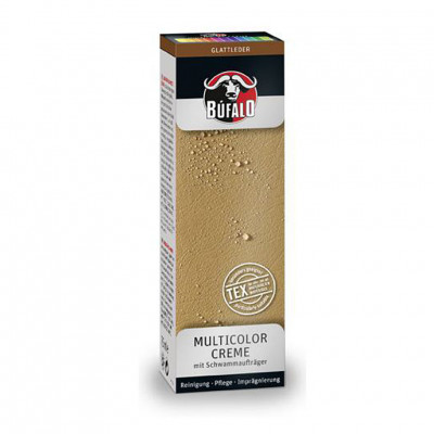Крем для обуви Multicolor Creme BUFALO, тюбик с губкой, 75 мл.