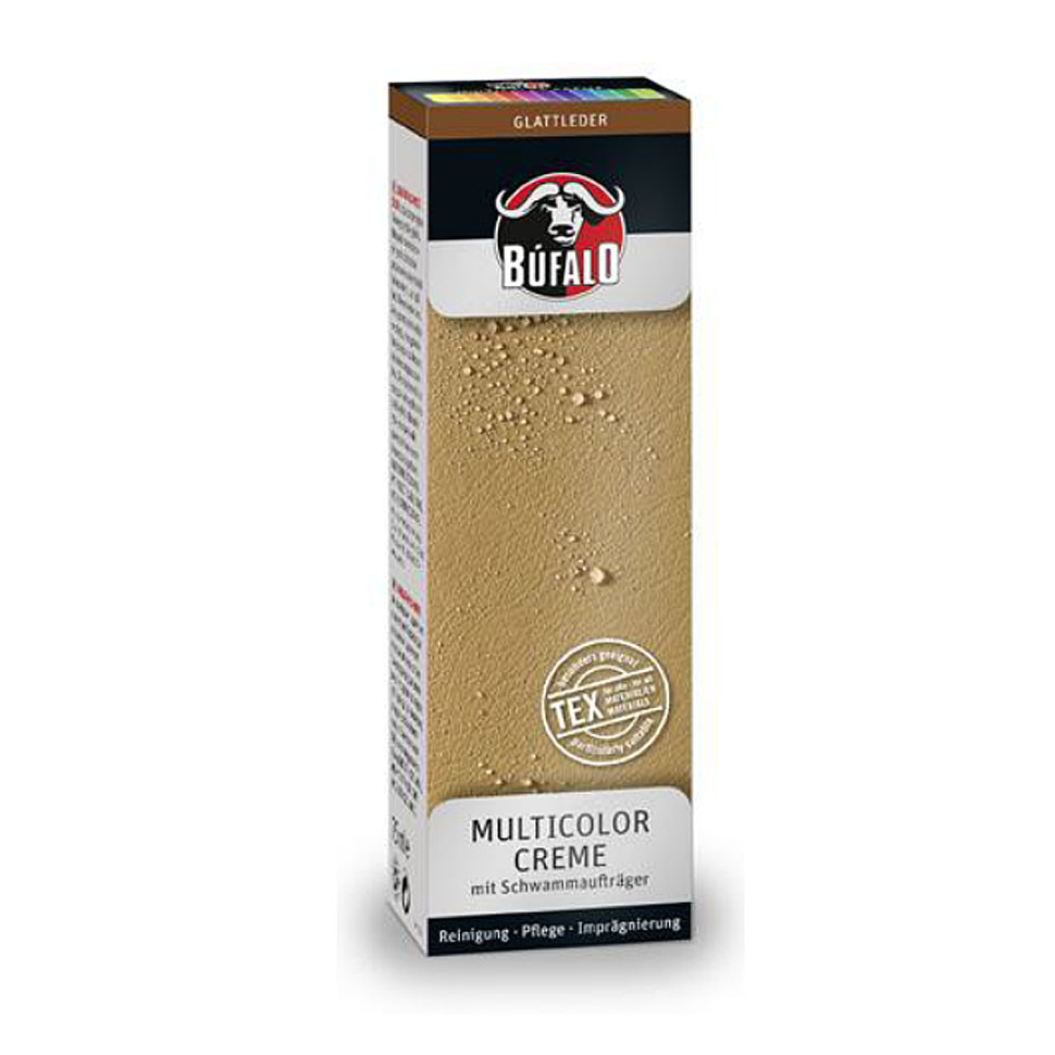 Крем для обуви Multicolor Creme BUFALO, тюбик с губкой, 75 мл.