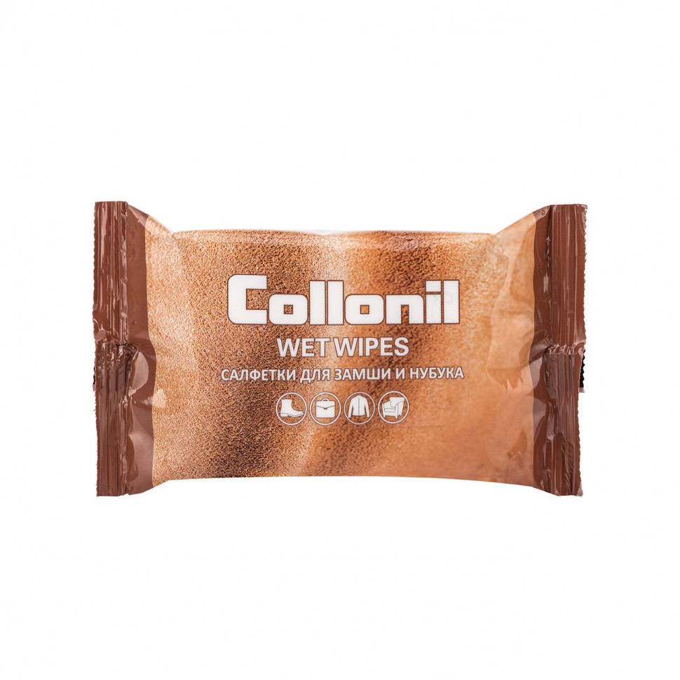Салфетки влажные Collonil для замши, нубука и велюра, 15 штук.
