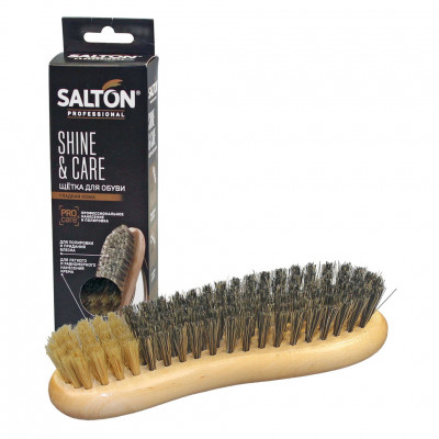 Щетка для обуви Complex Care SALTON Professional, большая, ворс, дерево, комбинированная.