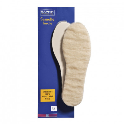 Стельки SAPHIR Semelle Insolle Everest 100% Pure Laine Wool.
