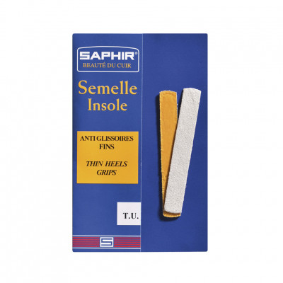 Пяткоудерживатели узкие из натуральной замши SAPHIR Semelle Insolle, Anti-Glissoires Fins.