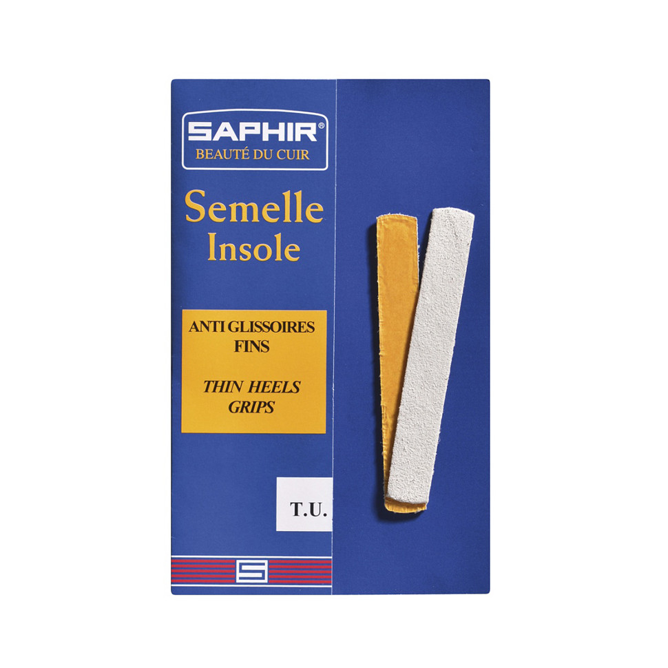 Пяткоудерживатели узкие из натуральной замши SAPHIR Semelle Insolle, Anti-Glissoires Fins.