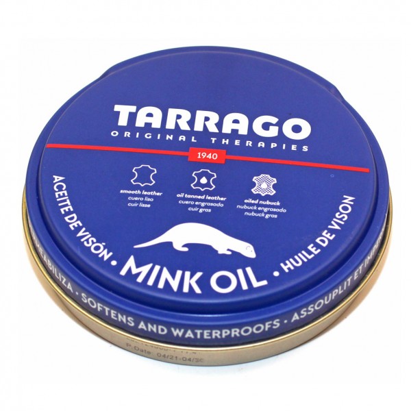 Жир Mink Oil TARRAGO с натуральным норковым маслом, банка 100 мл.