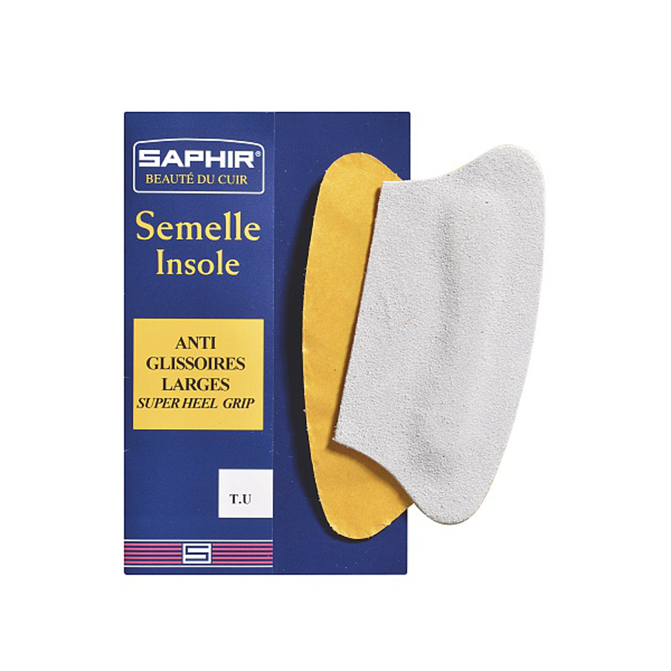 Пяткоудерживатели широкие из натуральной замши SAPHIR Semelle Insolle, Anti-Glissoires Larges.