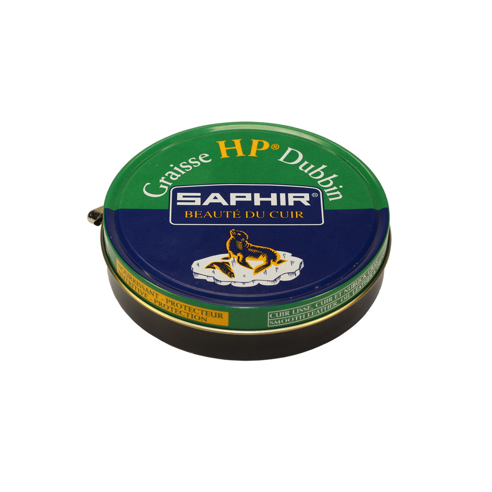 Пропитка для спортивной и туристической обуви Graisse HP Dubbin SAPHIR, металлическая банка, 100 мл.