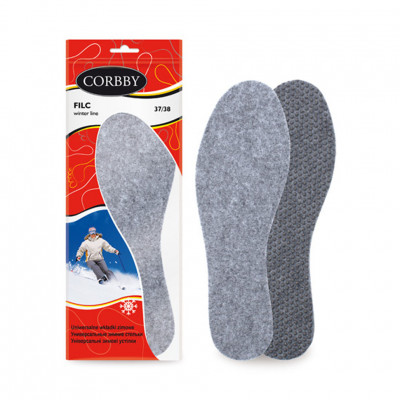Стельки CORBBY зимние Filc из мягкого войлока.