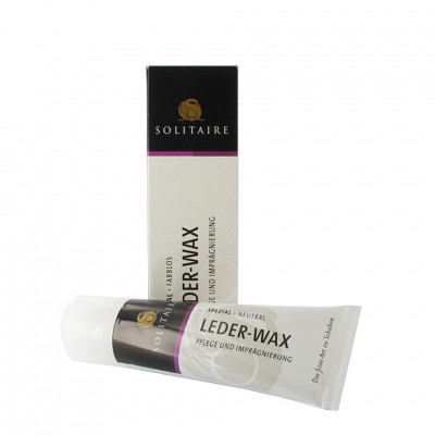 Средство для ухода за спортивной и туристической обувью Leder Wax SOLITAIRE, тюбик с губкой, 75 мл.