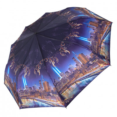 RAINDROPS зонт женский 3 сложения, автомат, сатин, купол 99 см. 22814R-01