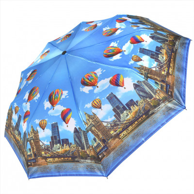 RAINDROPS зонт женский 3 сложения, автомат, сатин, купол 99 см. 22814R-04