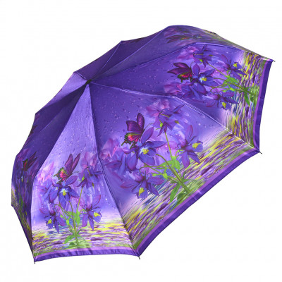 RAINDROPS зонт женский 3 сложения, автомат, сатин, купол 99 см. 22814K-01