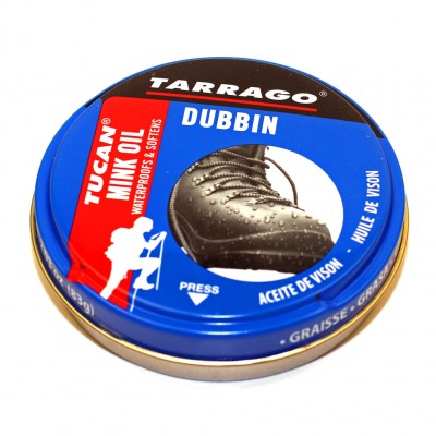 Крем-пропитка для туристической обуви Tucan Mink Oil TARRAGO, металлическая банка, 100 мл.