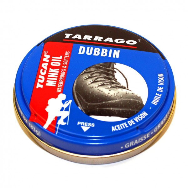 Крем-пропитка для туристической обуви Tucan Mink Oil TARRAGO, металлическая банка, 100 мл.