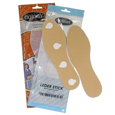 Стельки CORBBY из натуральной кожи Leder Stick.