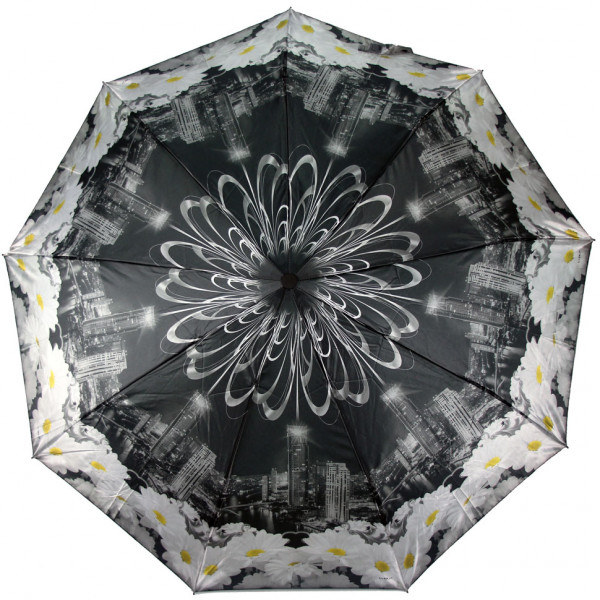 RAINDROPS зонт женский 3 сложения, автомат, сатин, купол 99 см. 22814R-06