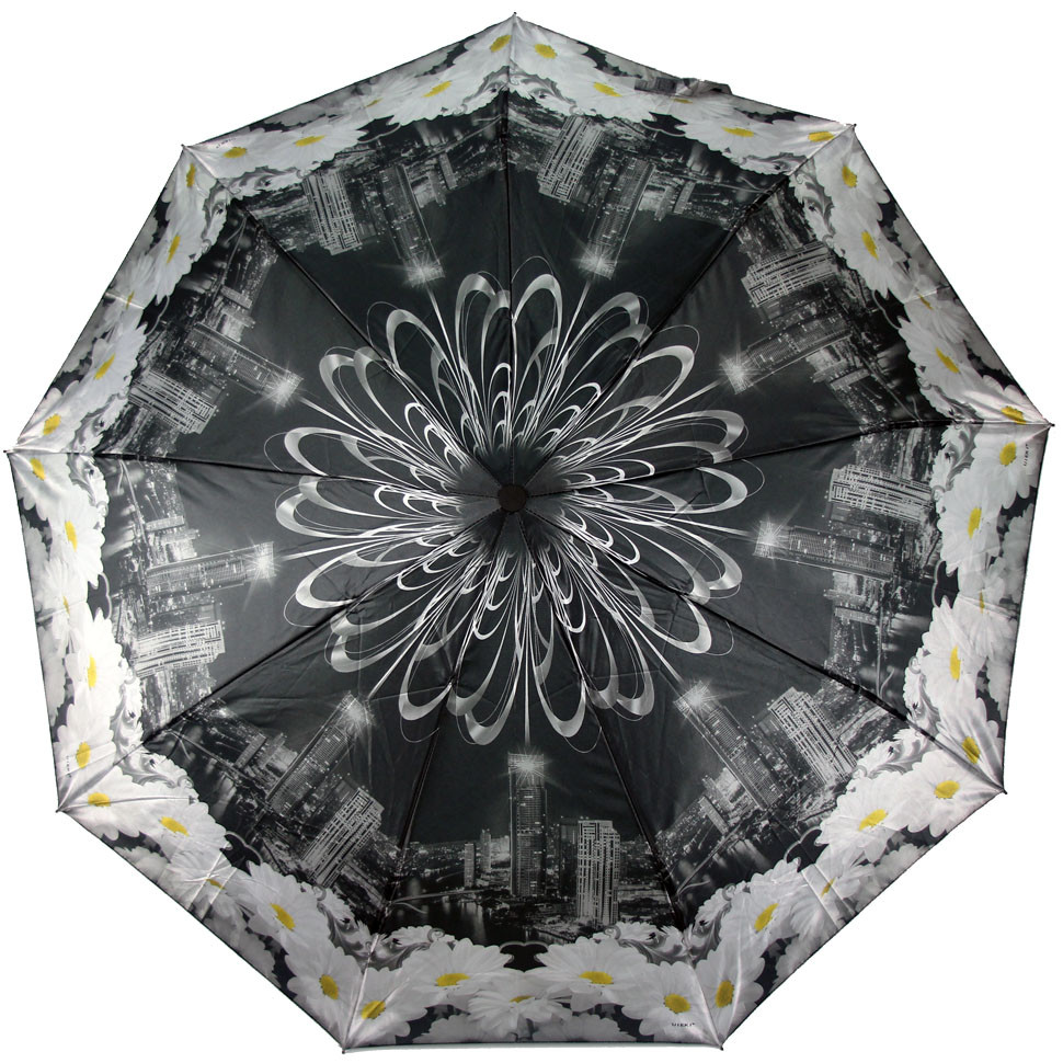 RAINDROPS зонт женский 3 сложения, автомат, сатин, купол 99 см. 22814R-06