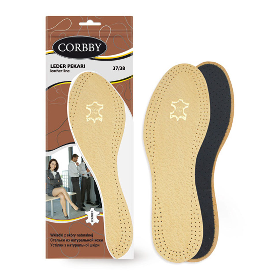 Стельки CORBBY из натуральной кожи Leder Pekari.