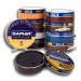 Крем банка 50 мл. для гладкой кожи Pate de luxe SAPHIR, цветной, железная банка.