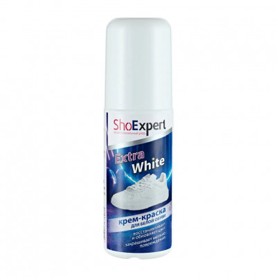 SHOExpert Крем-краска для белой обуви Extra White, флакон 100мл.