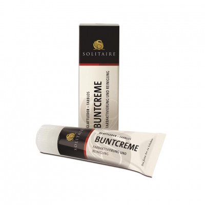 Крем для обуви Bunt Creme SOLITAIRE для чувствительной кожи, тюбик с губкой, 75/20 мл.