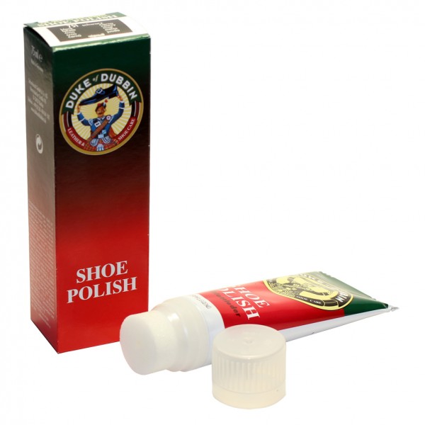 Крем для гладкой кожи в тубе с губкой Shoe Polish Duke of Dubbin, цветной, 75 мл.