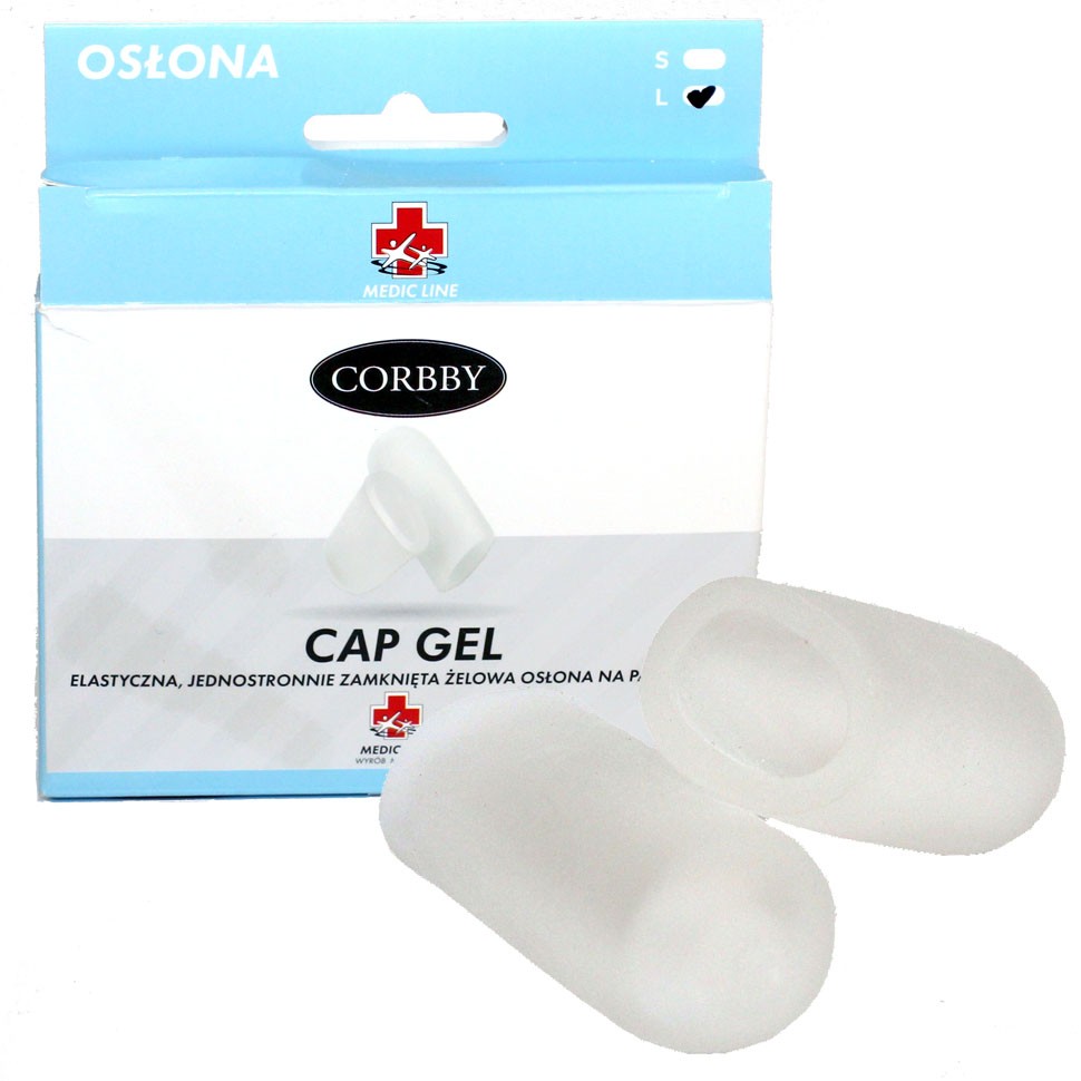 Гелевый колпачок CORBBY Cap Gel для деформированных пальцев стопы, 2 шт.