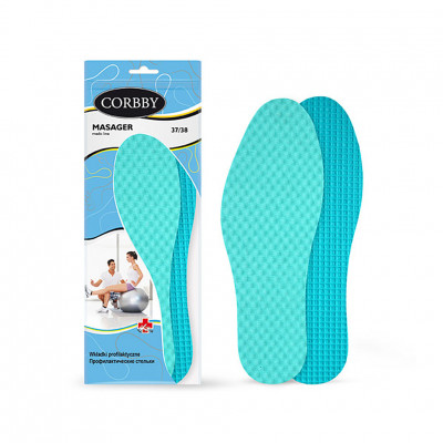 Массажные стельки CORBBY MASAGER для обуви.