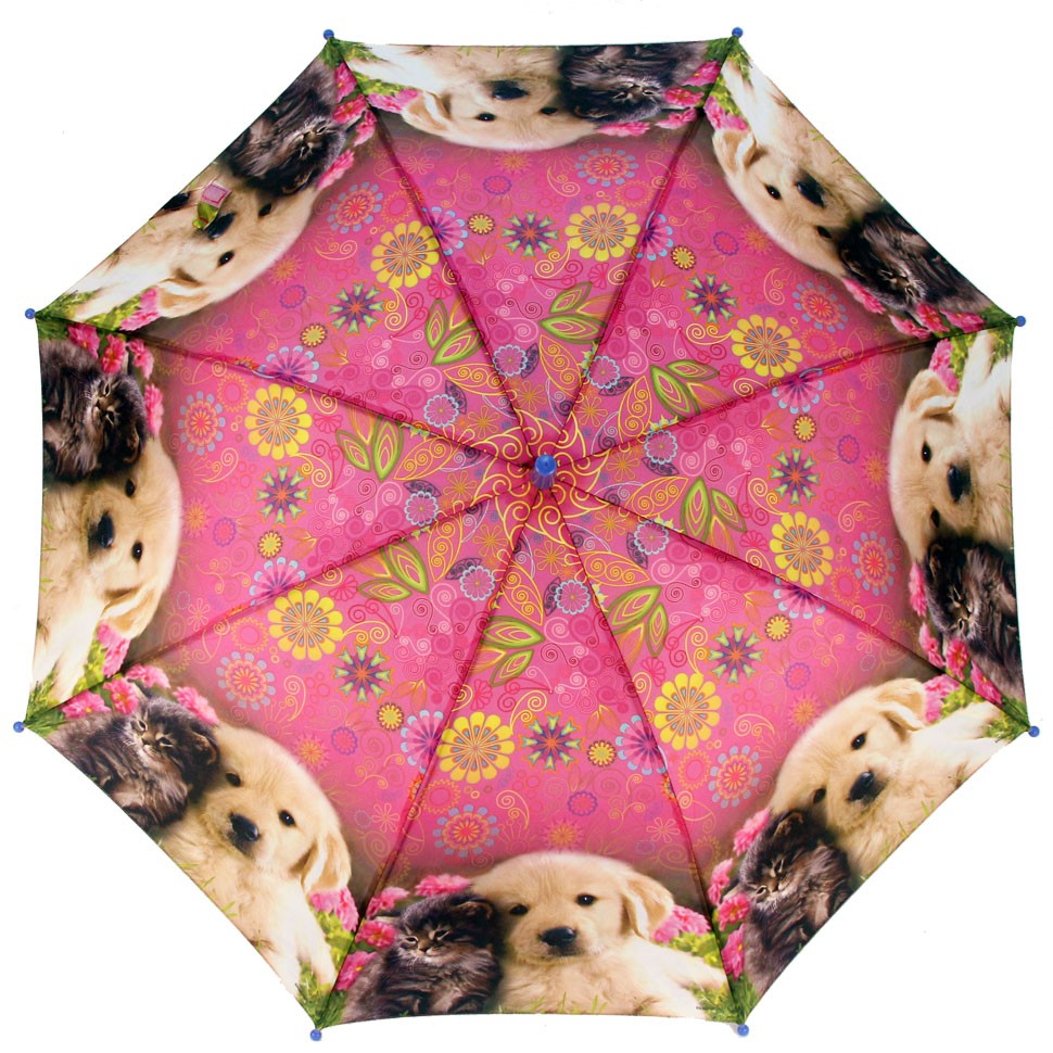 RAINDROPS зонт детский трость, автомат, полиэстер, купол 87 см. 155-02