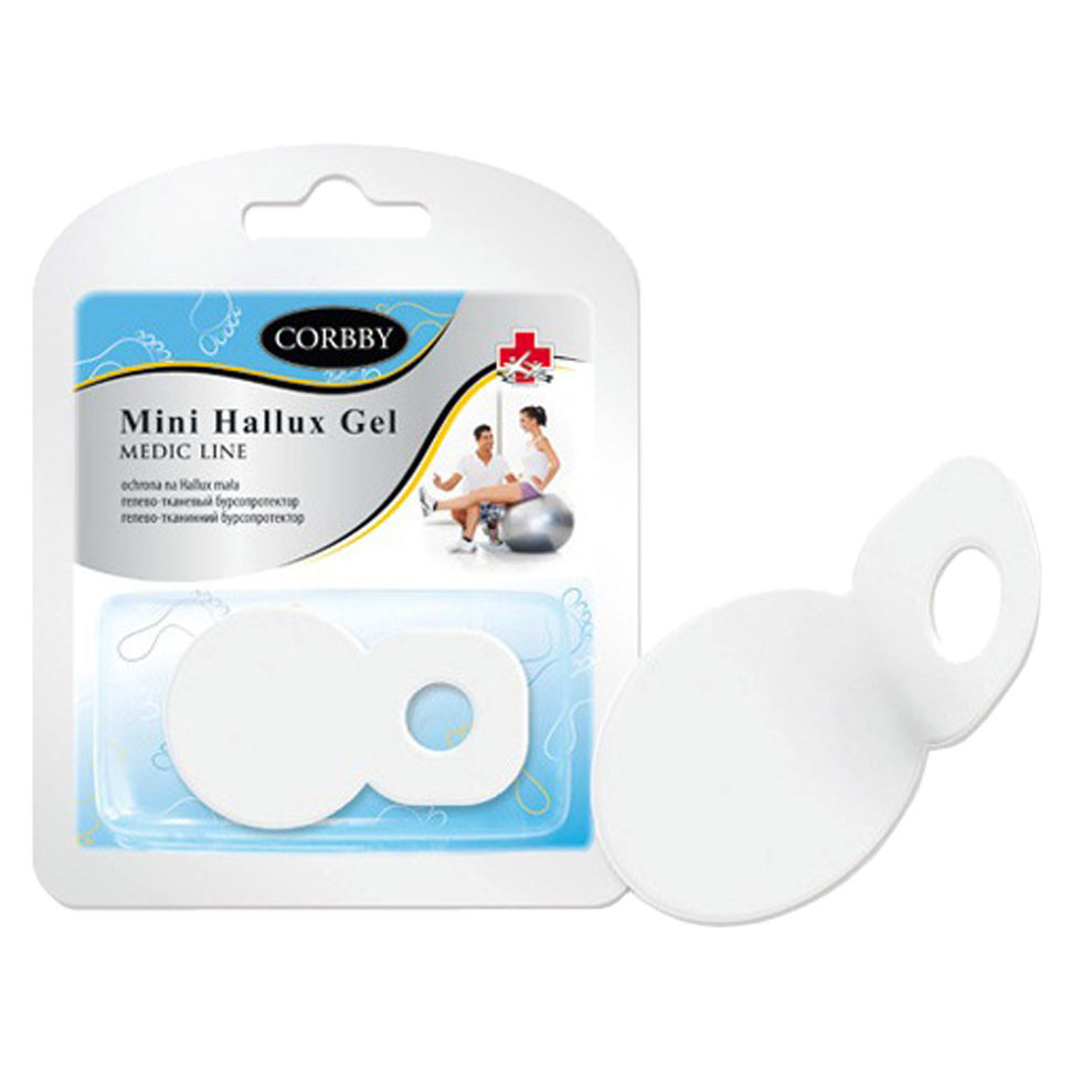 Гелево-тканевый бурсопротектор CORBBY Mini Hallux Gel, 1 шт.