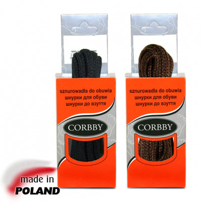 CORBBY Шнурки 100см круглые толстые.