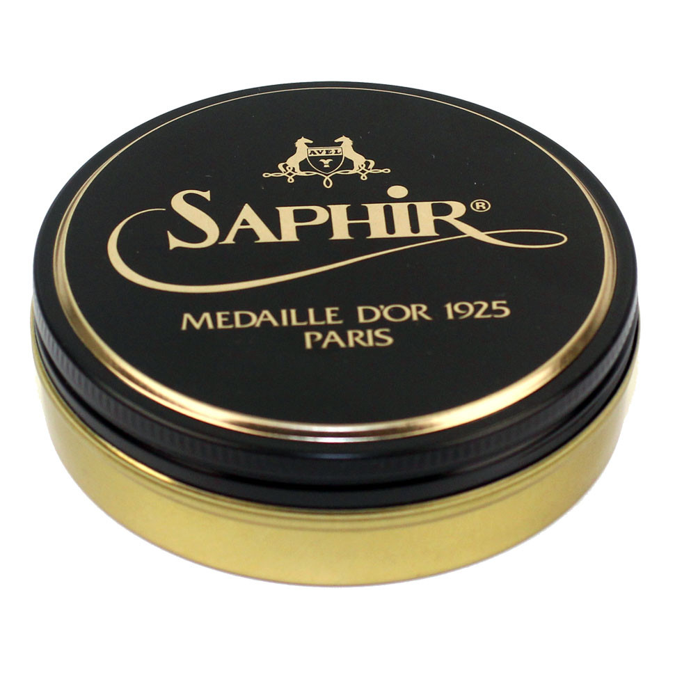 Крем-пропитка для гладкой кожи Graisse SAPHIR MEDAILLE d'or 1925 Paris, железная банка, 100 мл.