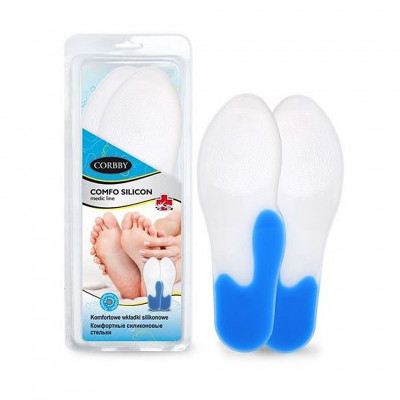 Силиконовые стельки с двумя по плотности зонами COMFO SILICON CORBBY.