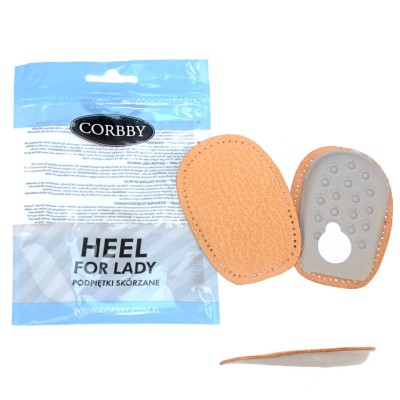 Подпяточник CORBBY HEEL из натуральной кожи и латекса.