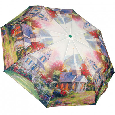 RAINDROPS зонт женский 3 сложения, суперавтомат, полиэстер, купол 98 см. 395/3-03