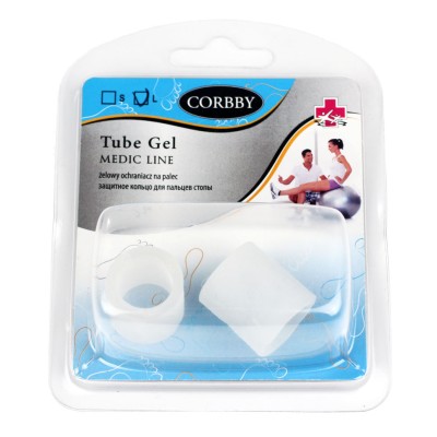 Защитное кольцо для пальцев стопы, гель, CORBBY Tube Gel.
