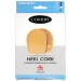 Подпяточник 1 см. CORBBY HEEL Cork, из натуральной кожи и пробки.
