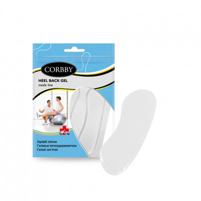 Пяткоудерживатели гелевые CORBBY Heel Back Gel, безразмерные.