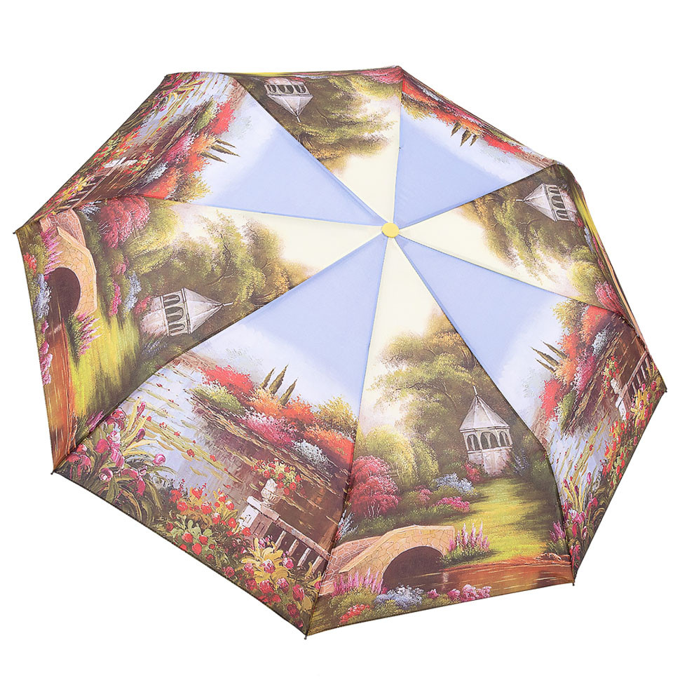 RAINDROPS зонт женский 3 сложения, суперавтомат, полиэстер, купол 98 см. 395/3-07